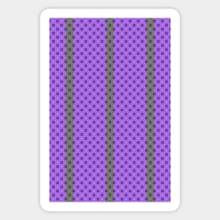 Purple Ring Pattern with Gray Stripes Sticker